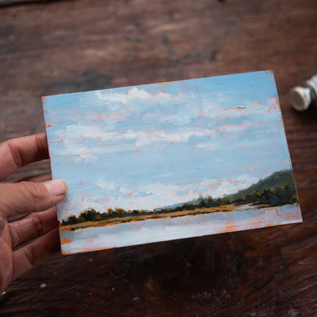 Original Plein Air Painting by Walter Kent: Locust Lake, 2020