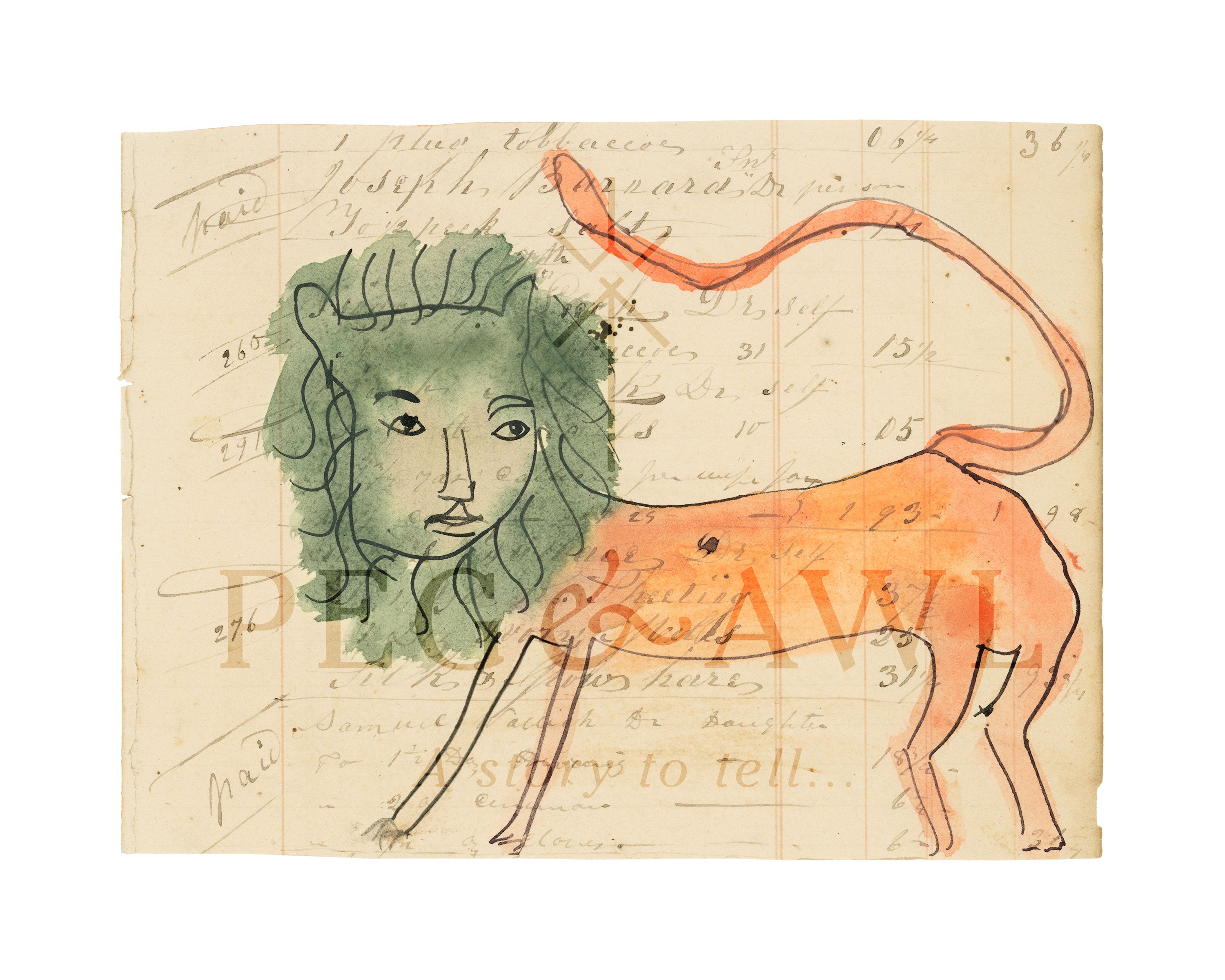 Foundlings Art Print: Saffron