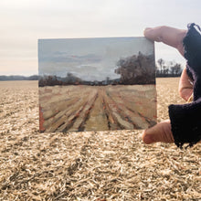 Original Plein Air Painting by Walter Kent: Petrified Wood Cornfield, 2019