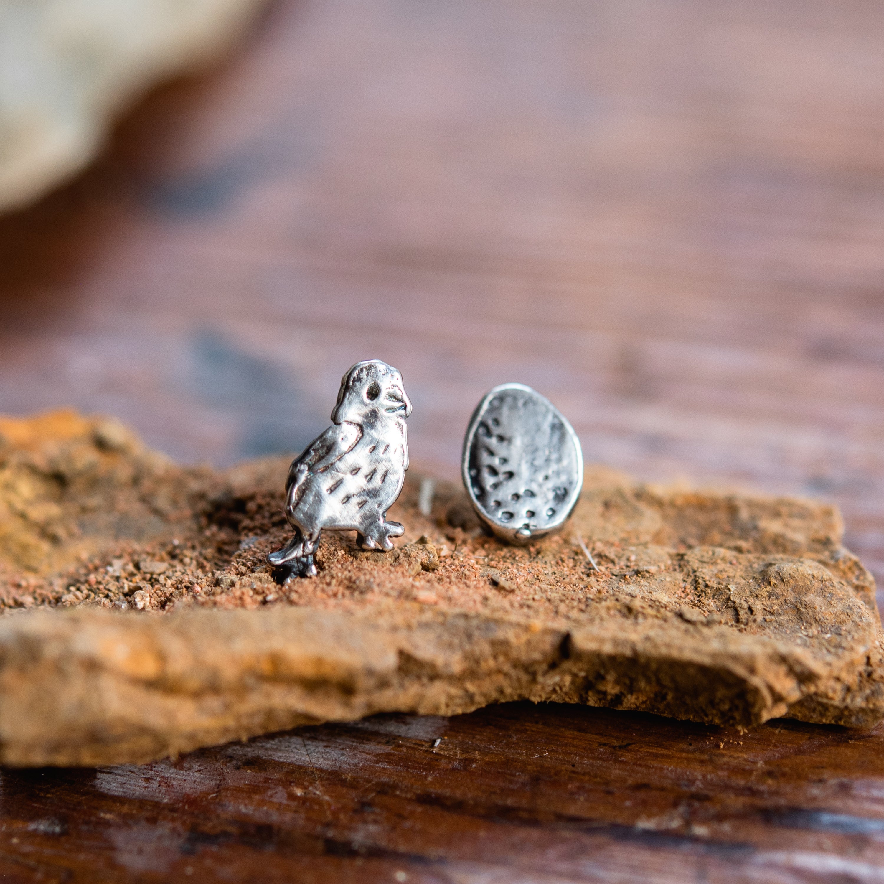 Poison for Breakfast Chicken and Egg Earrings