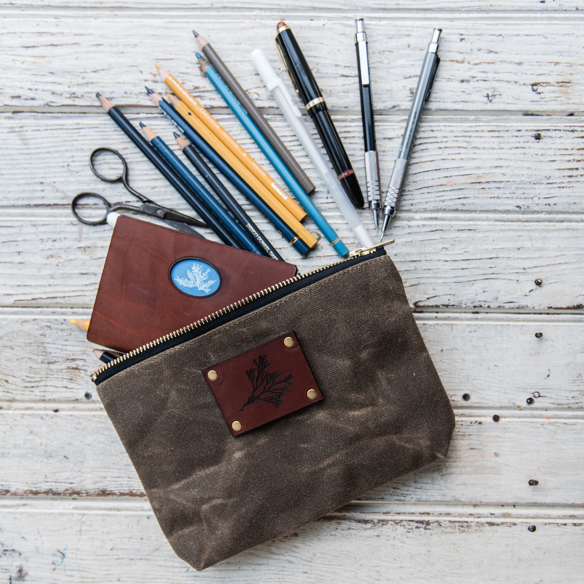 Small Leather Pouch - Brown