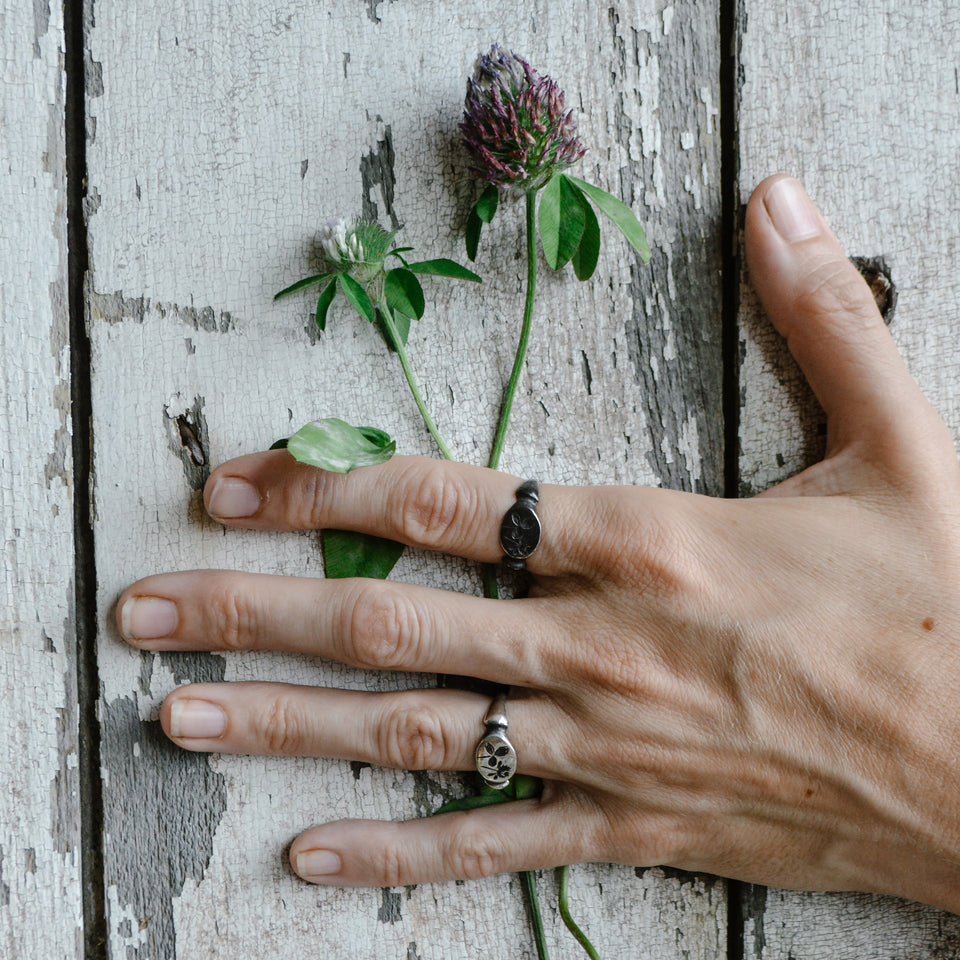 Red Clover Botanical Ring
