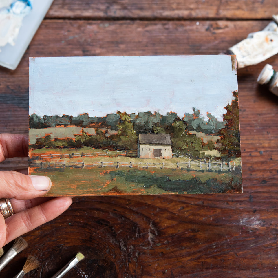 Original Plein Air Painting by Walter Kent: Stroud Preserve, 2020