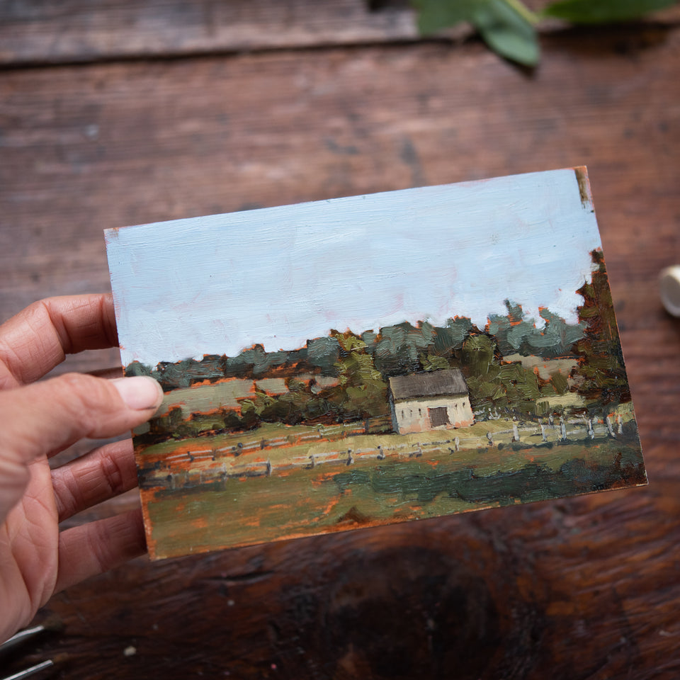 Original Plein Air Painting by Walter Kent: Stroud Preserve, 2020