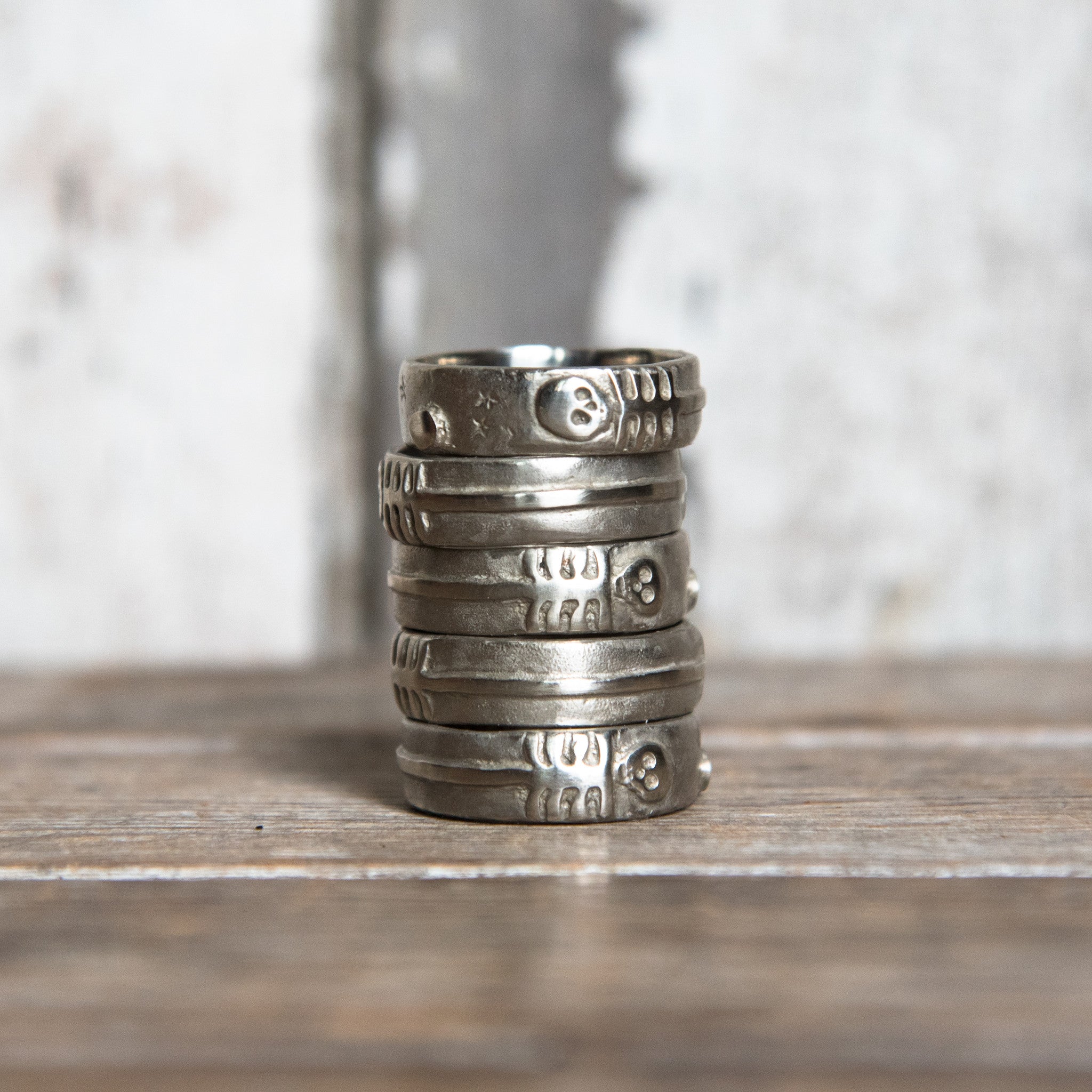 Till Death Us Do Part Ring – Merry Mishap in White Bronze