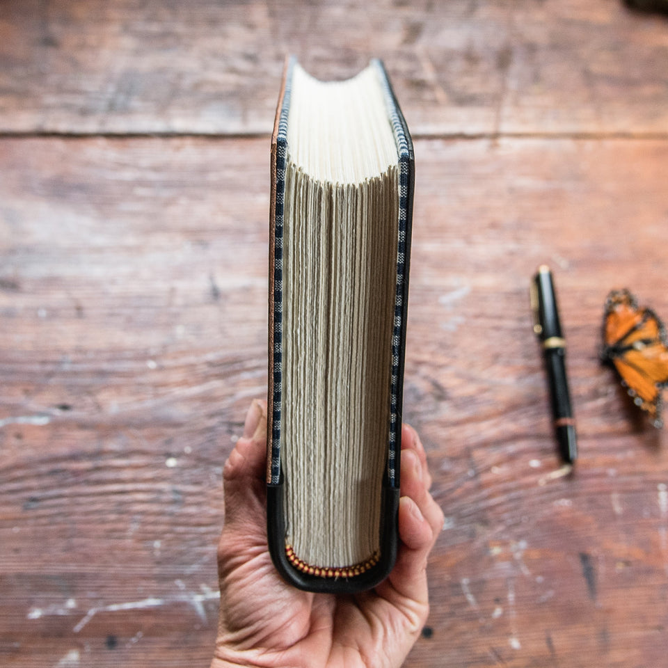 Harper Hand-Bound Leather Tome (Brown)