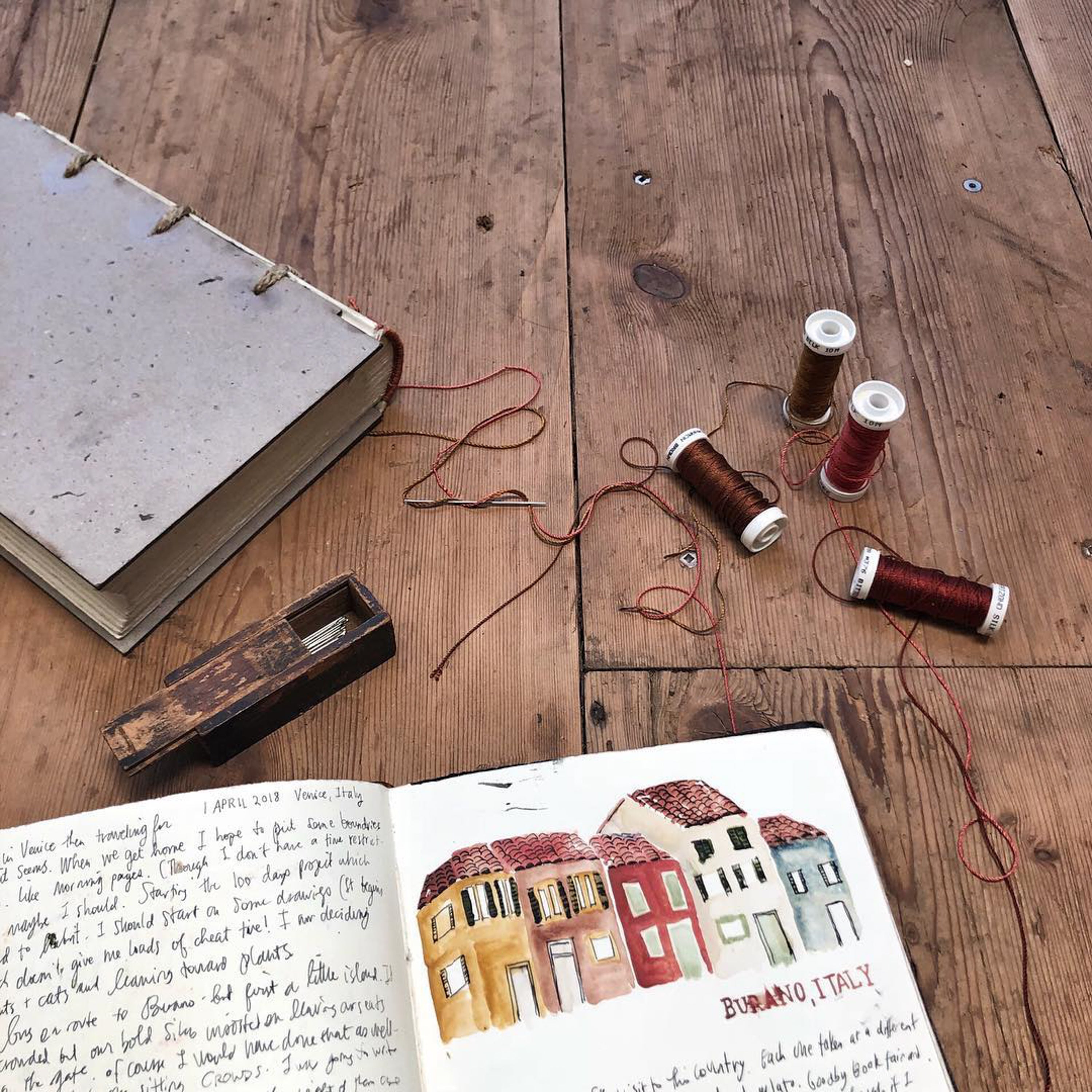 Harper Hand-Bound Leather Tome (Brown)