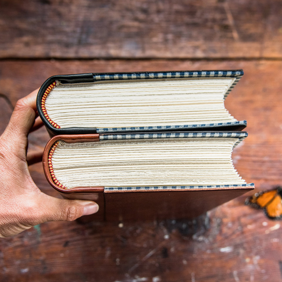 Harper Hand-Bound Leather Tome (Brown)