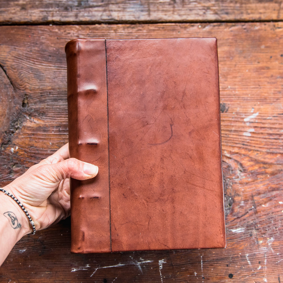Harper Hand-Bound Leather Tome (Brown)