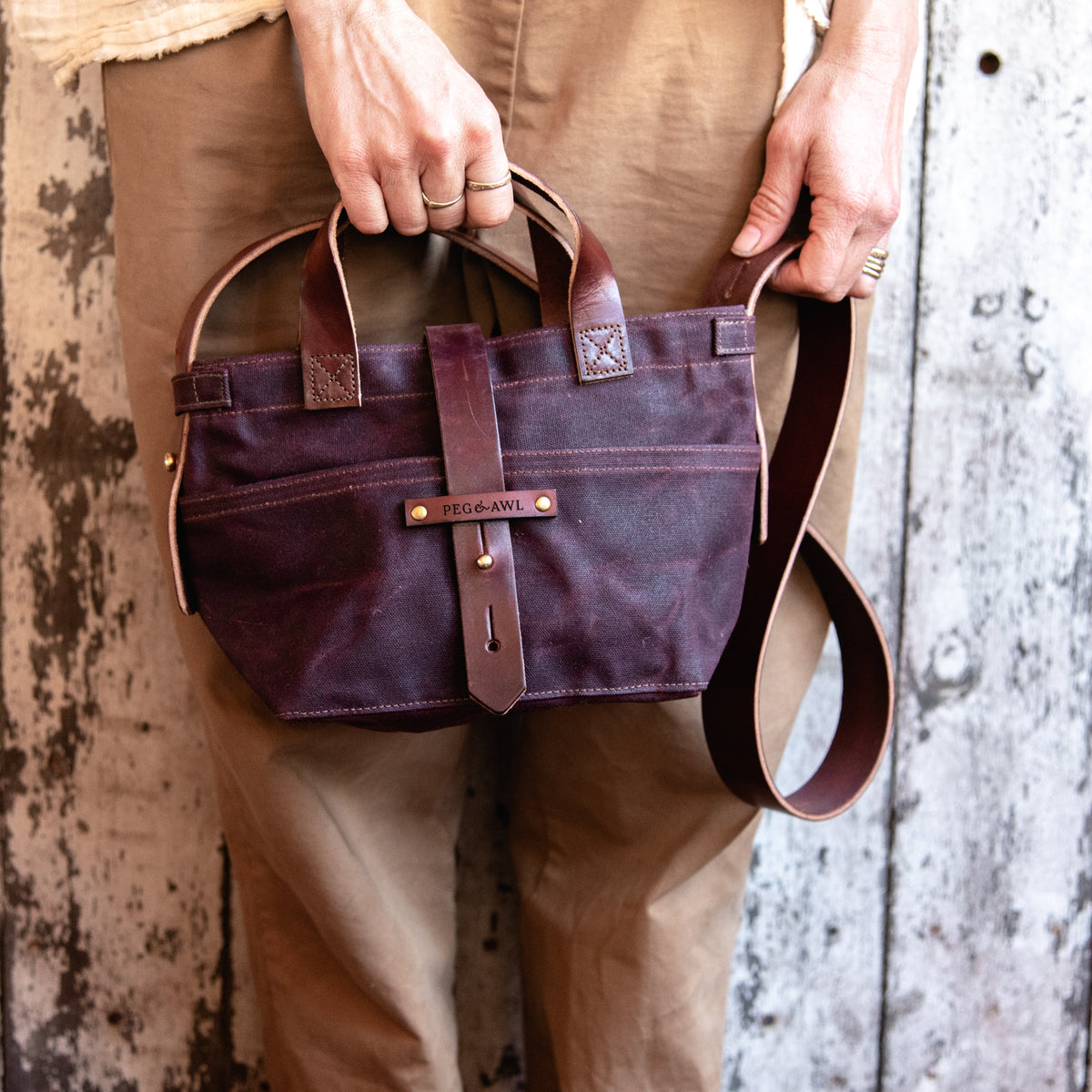 Waxed Canvas Bag – Peg and Awl