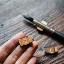 Brush Rest Trio made from Reclaimed American Chestnut