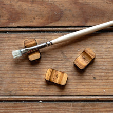 Brush Rest Trio made from Reclaimed American Chestnut