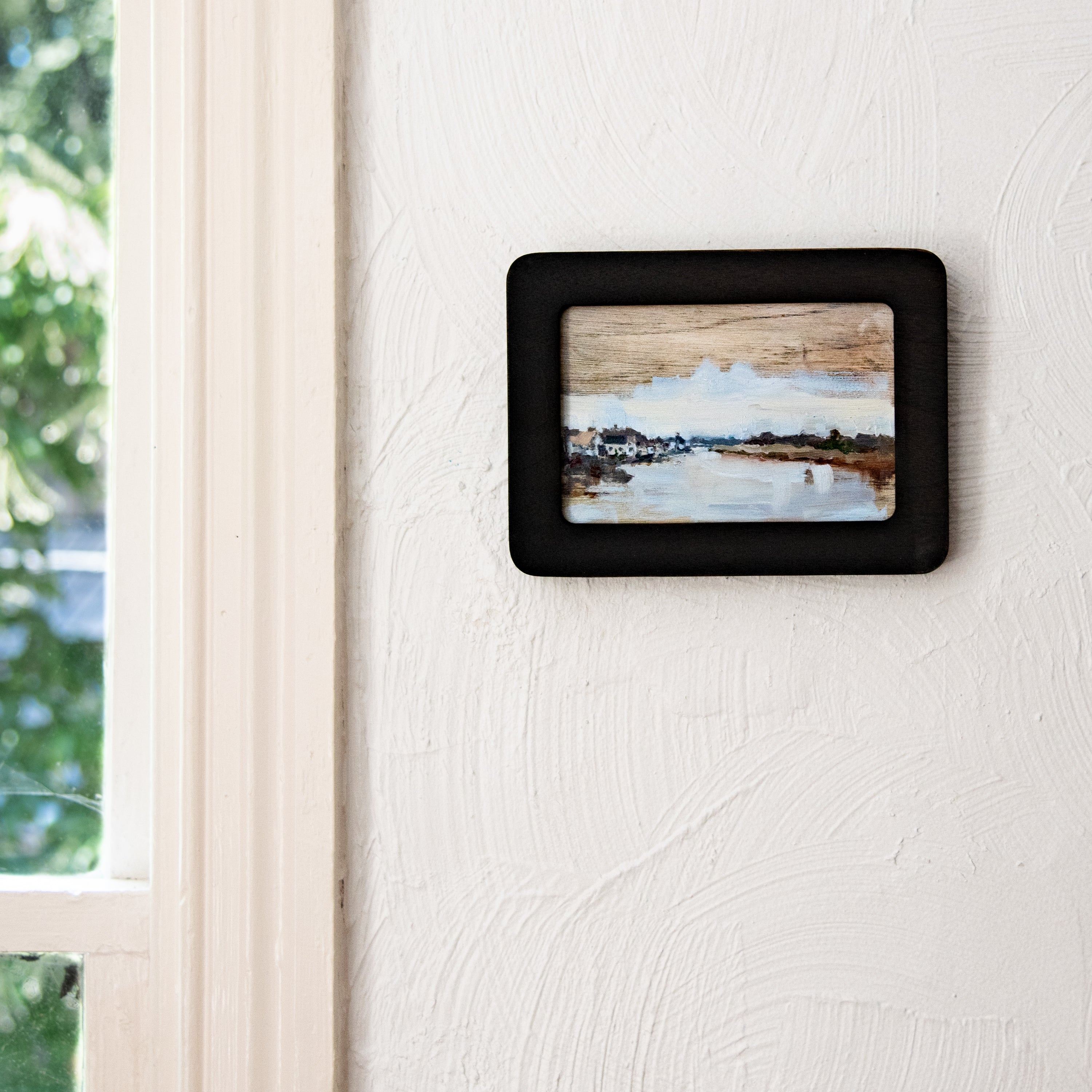 Framed Original Plein Air Painting by Walter Kent: Barnegat Bay, 2020