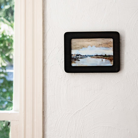 Framed Original Plein Air Painting by Walter Kent: Barnegat Bay, 2020