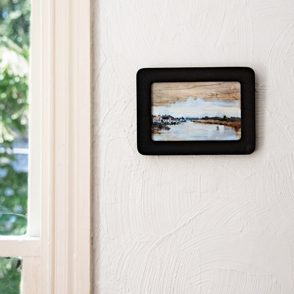 Framed Original Plein Air Painting by Walter Kent: Barnegat Bay, 2020