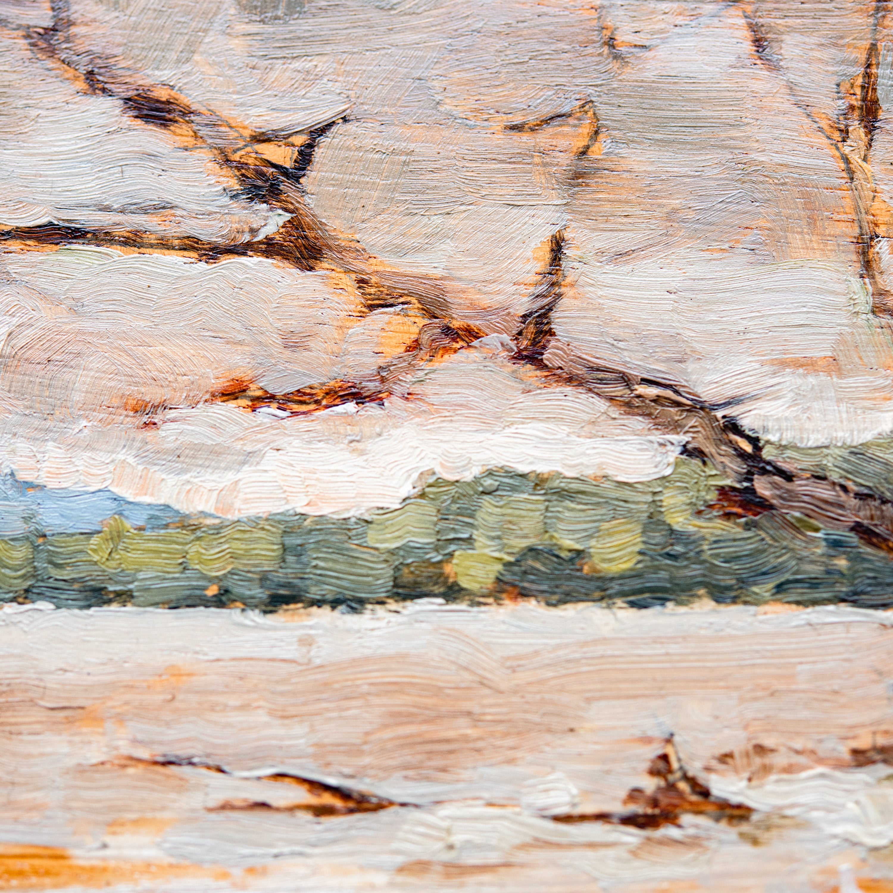 Framed Original Plein Air Painting by Walter Kent: Lake Superior, 2020