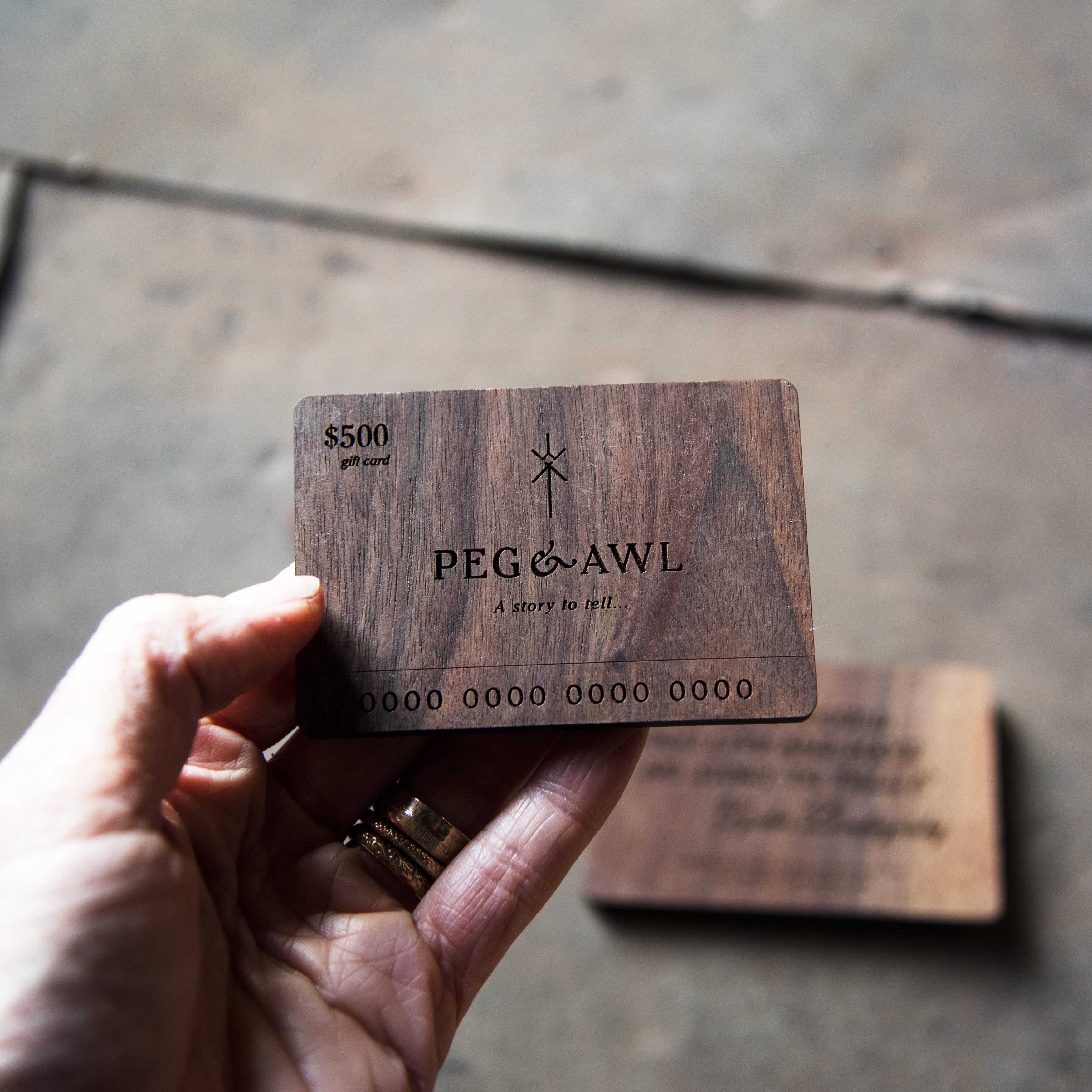 Laser Engraved Gift Card