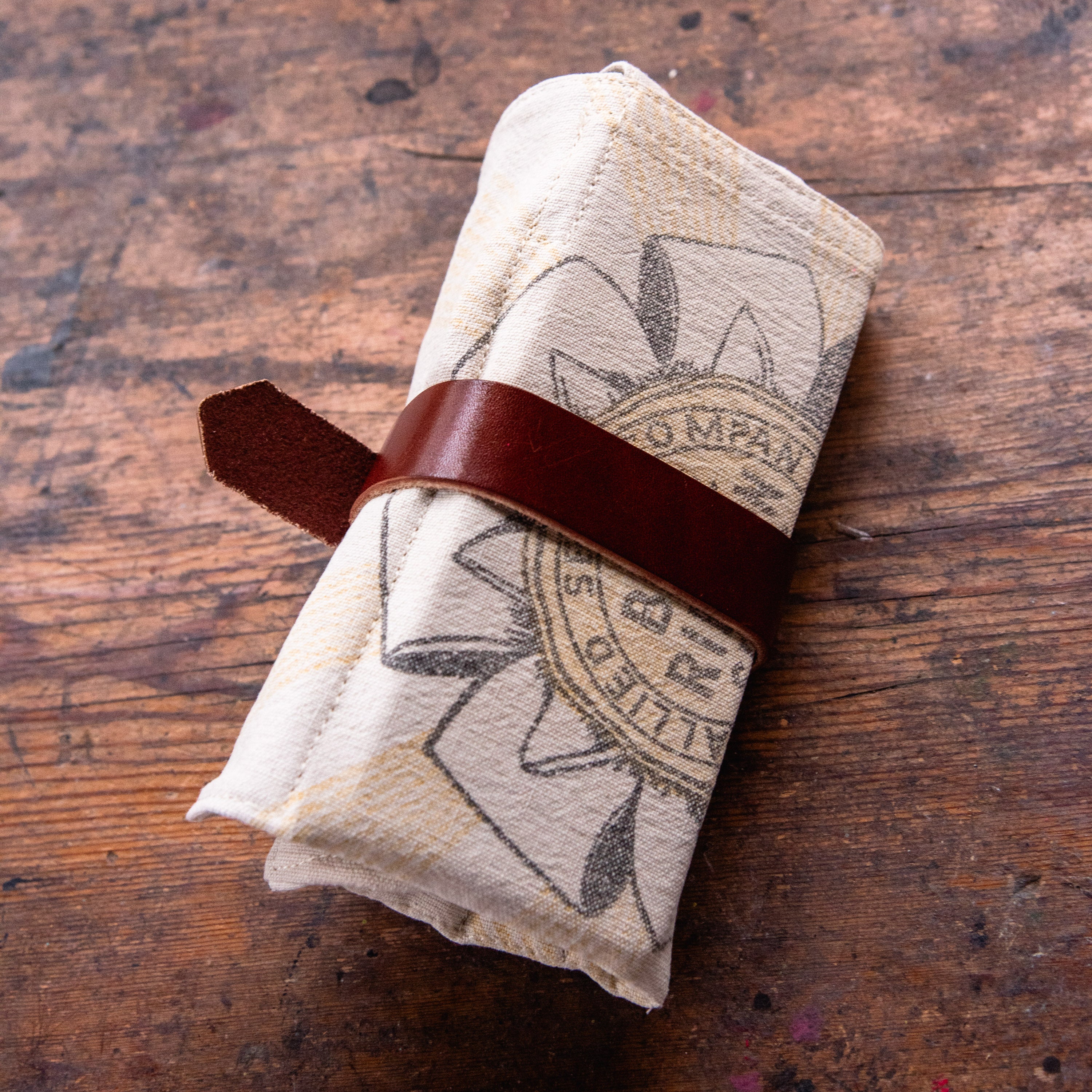 Sendak Mini Artist Roll with Vintage Feedsack: Blue Ribbon