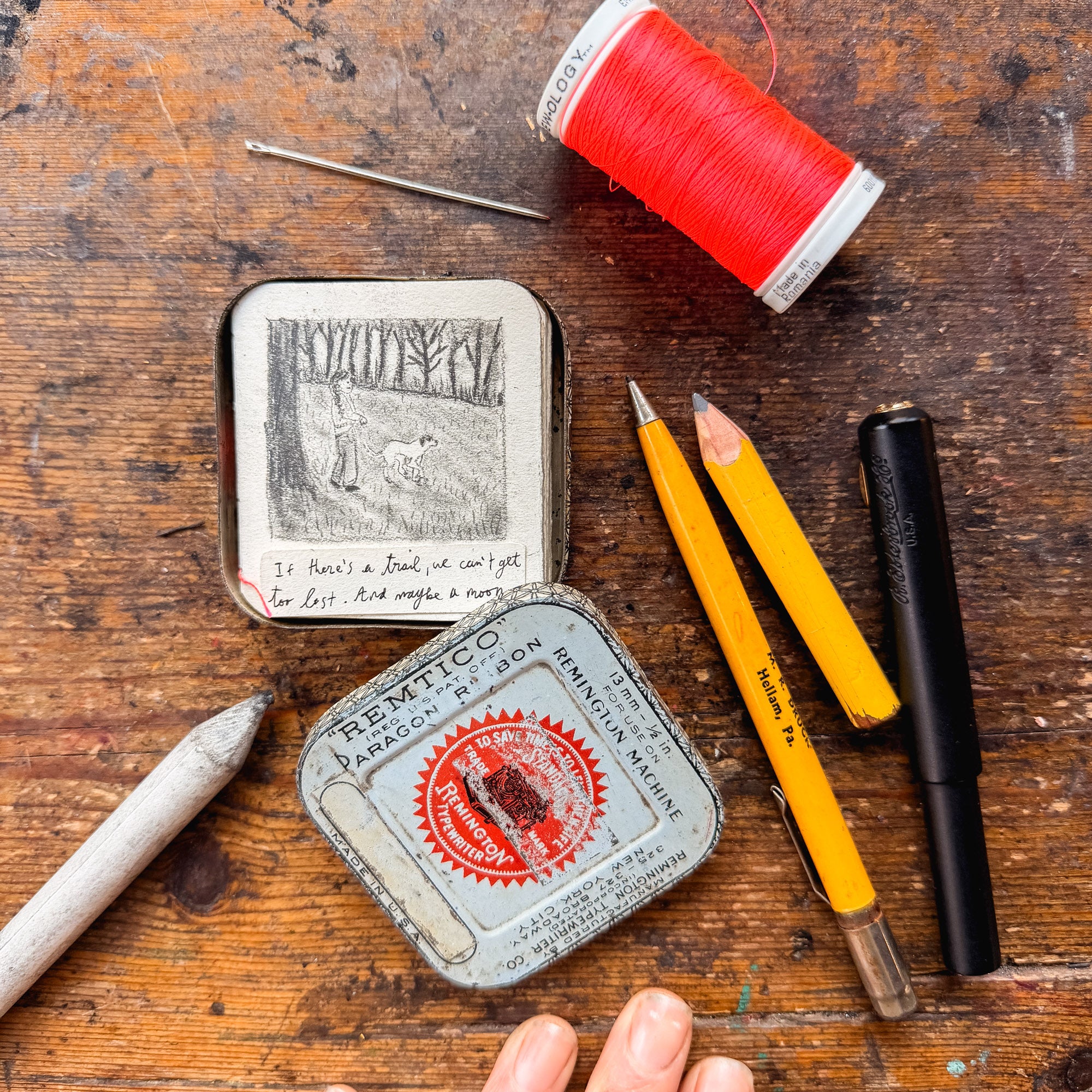Typ-O-Typ Square Tinned Bookbinding Kit