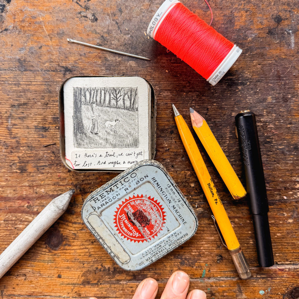 Elk Round Tinned Bookbinding Kit