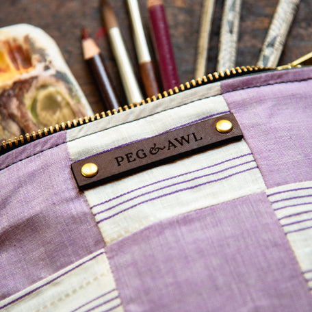 Custom Pouch with Early 1900s Quilt Block: Camila