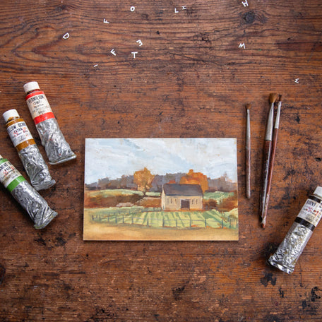 Framed Original Plein Air Painting by Walter Kent: Stroud Nature Preserve No. 1