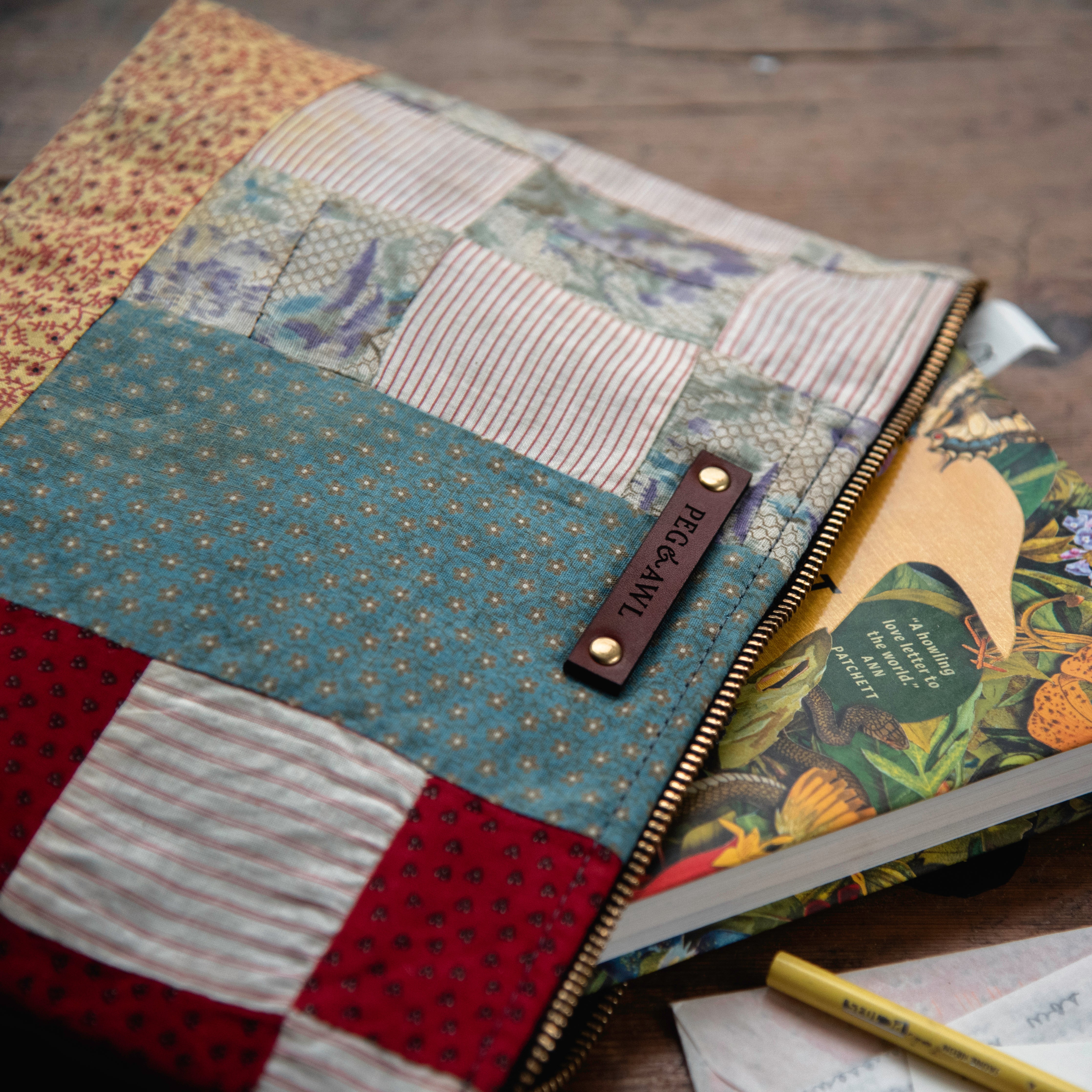 Maker Pouch with Early 1900s Quilt: Katie