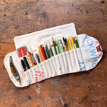 Sendak Artist Roll with Vintage Feedsack: Deer