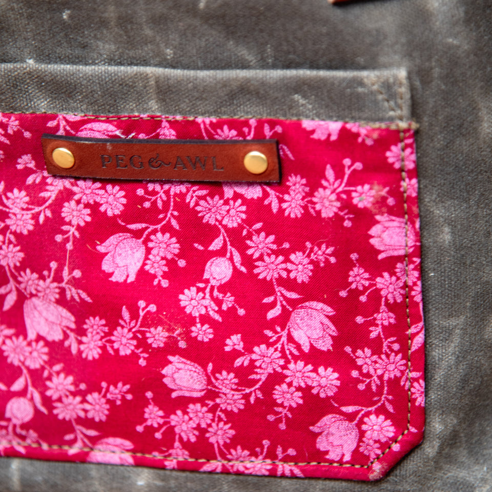 Pipit Tote with Vintage Scrap Bundle: Edna