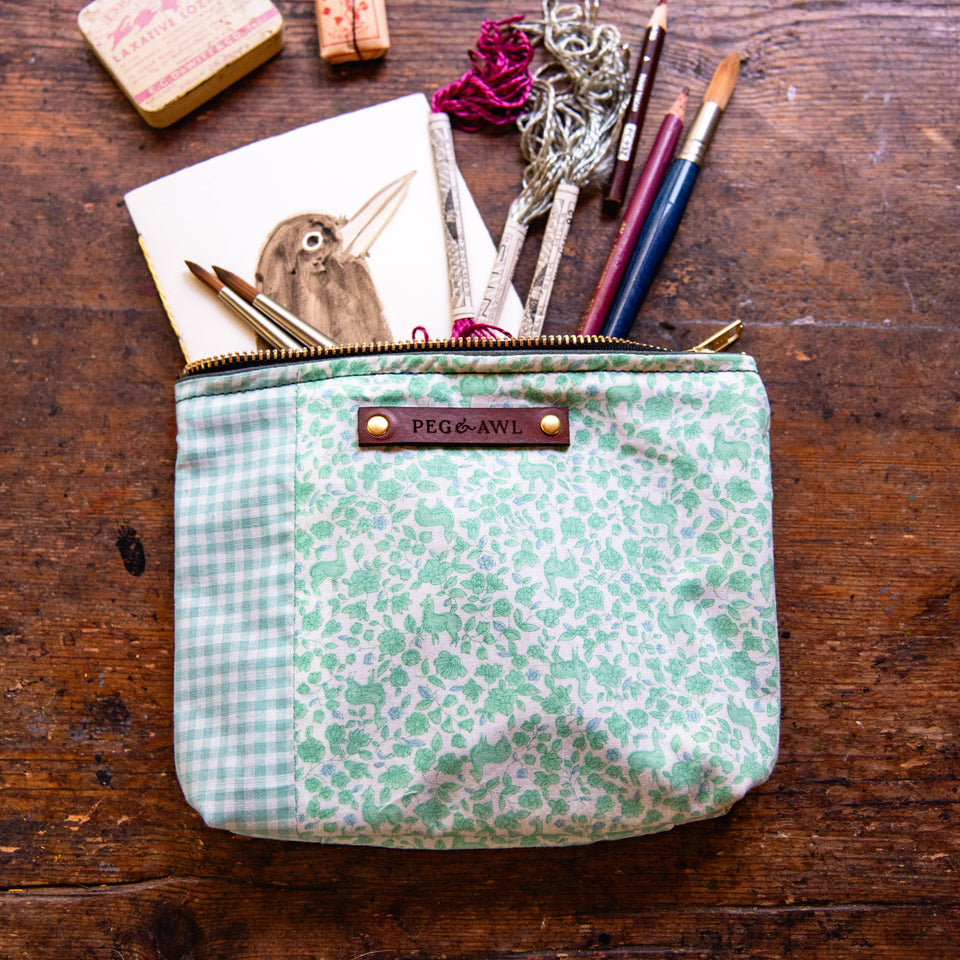Keeper Pouch with Midcentury Cotton: Filomena