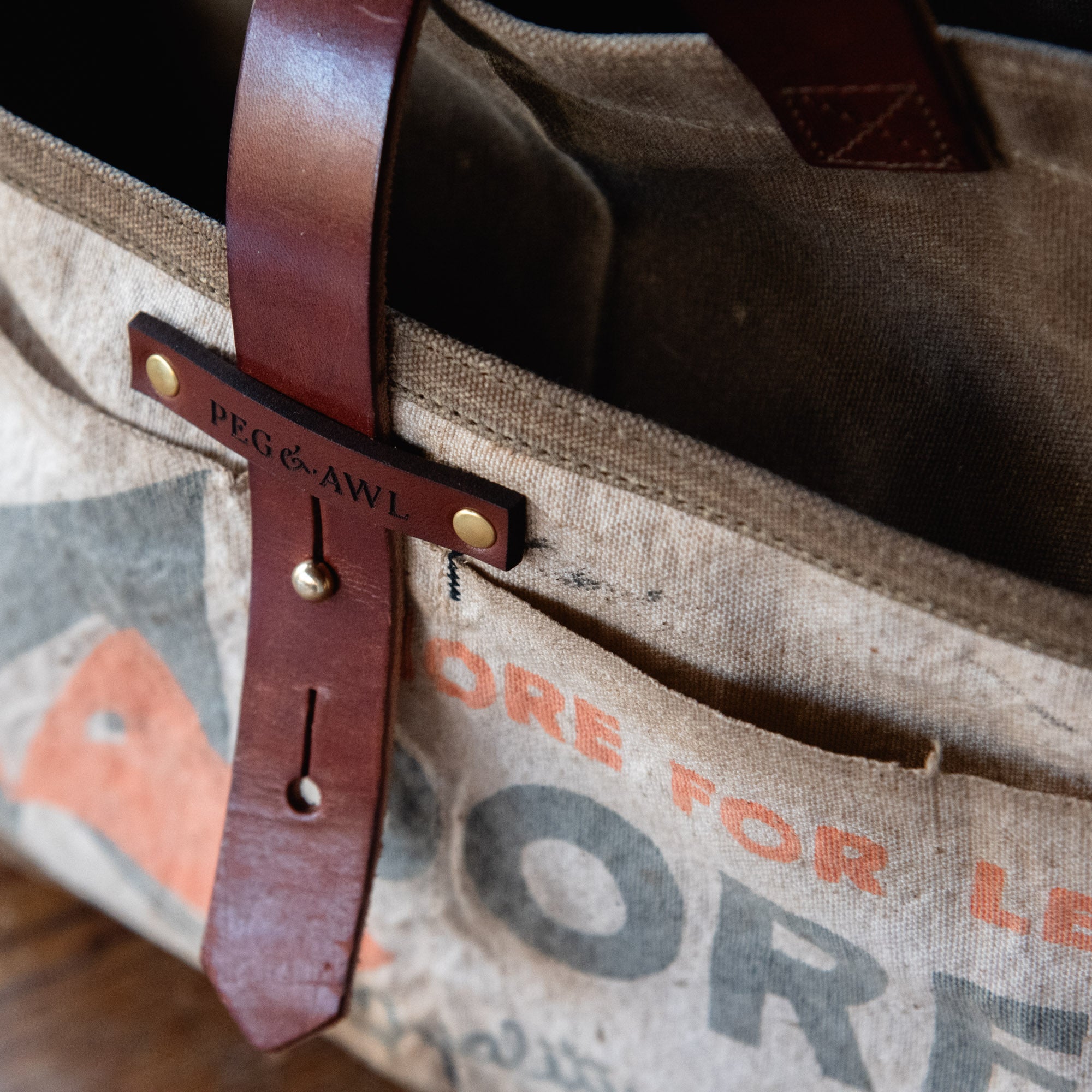 Standard Tote with Mid-Century Hardware Store Apron: Fox Apron