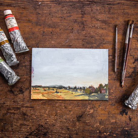 Framed Original Plein Air Painting by Walter Kent: Gettysburg, PA