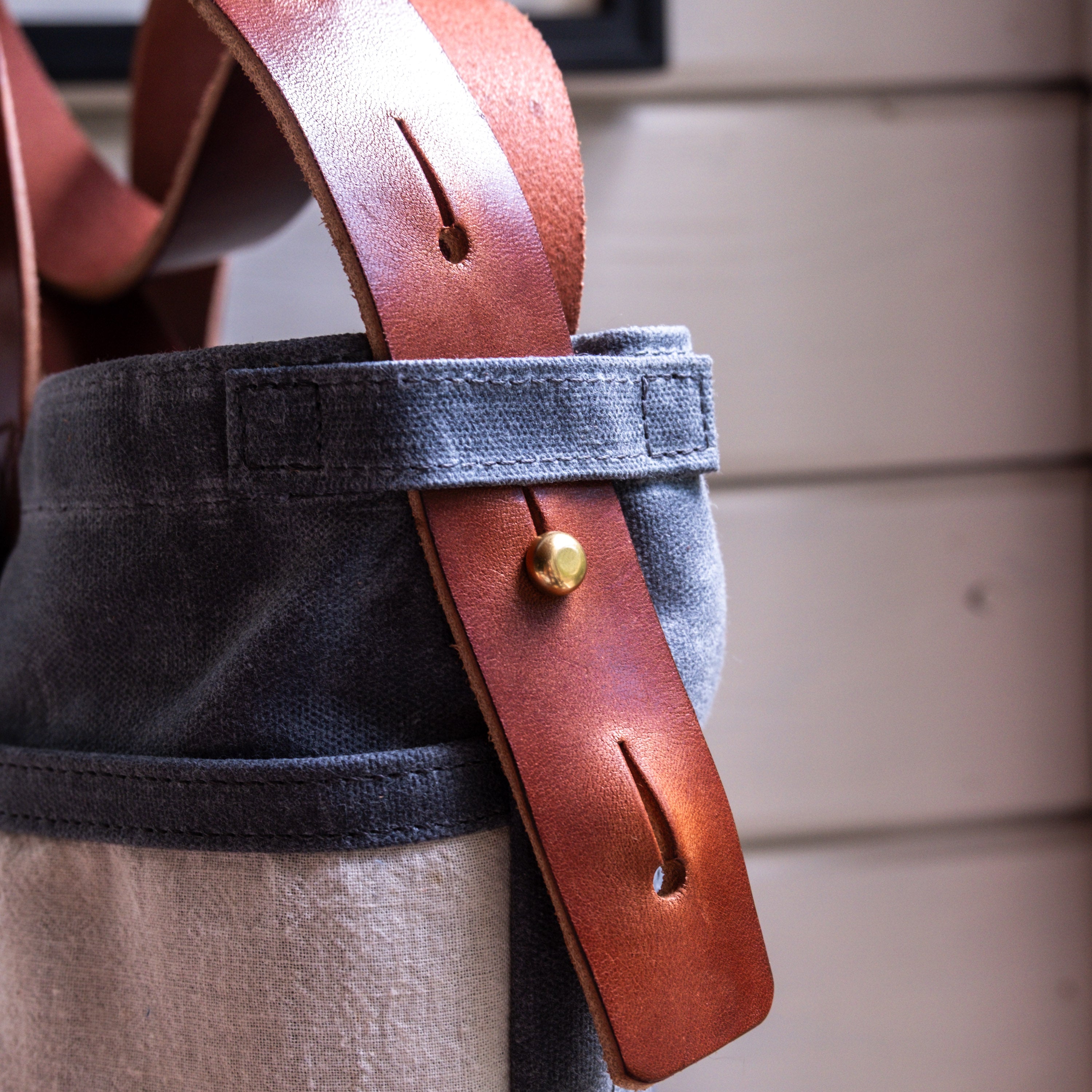 Standard Tote with Vintage Hardware Store Apron: Grass Seeds