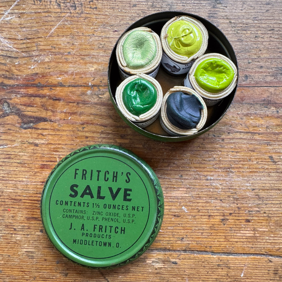 Fritch's Vintage Tin with Beam Paints