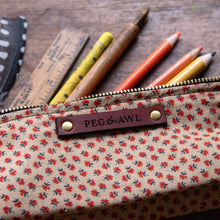 Drafter Pouch with Vintage 1970s Cotton: Gwennie