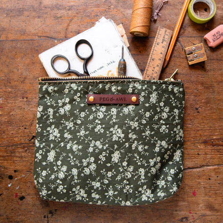 Keeper Pouch with Vintage Cotton: Jo