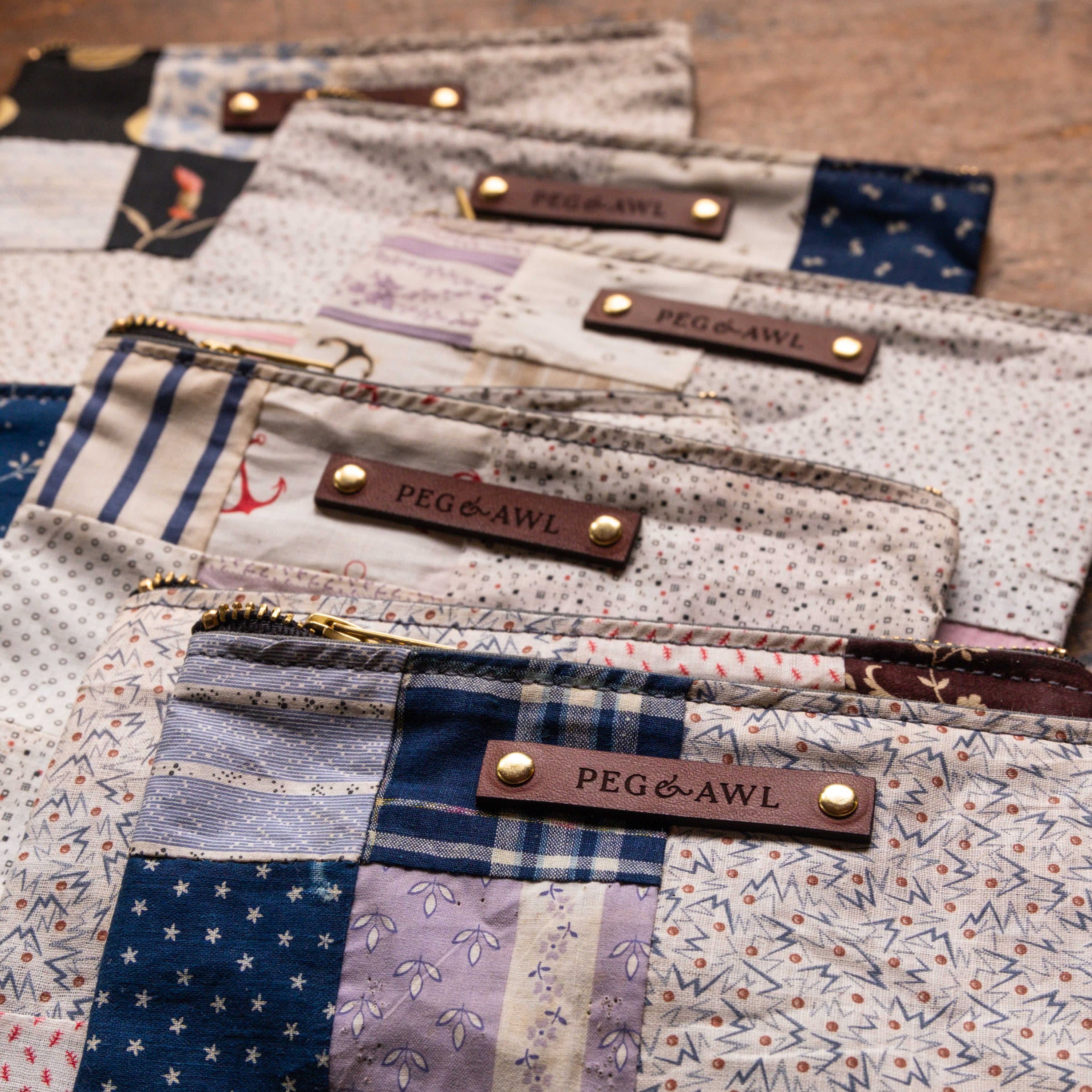 Pouch with Late 1800s Orphan Squares: Korben