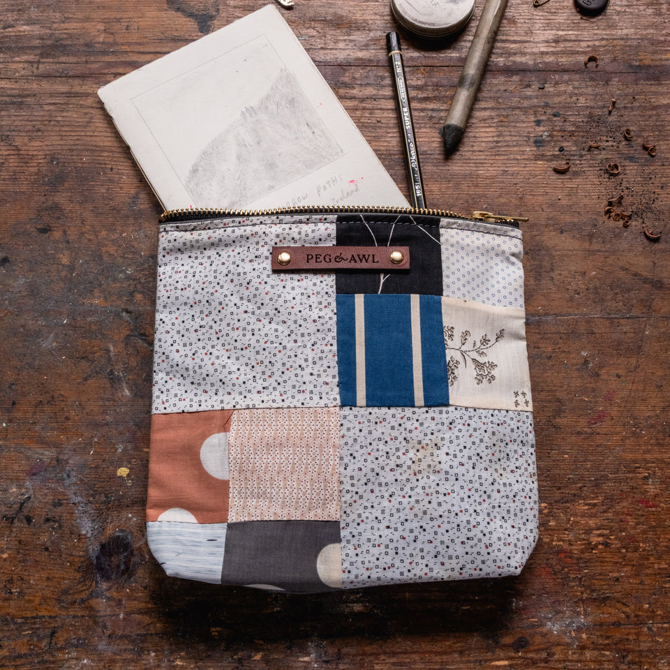 Pouch with Late 1800s Orphan Squares: Korben