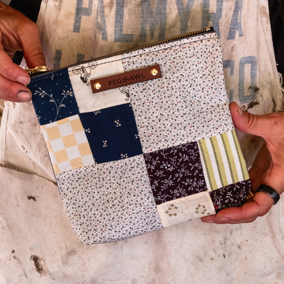 Pouch with Late 1800s Orphan Squares: Korben