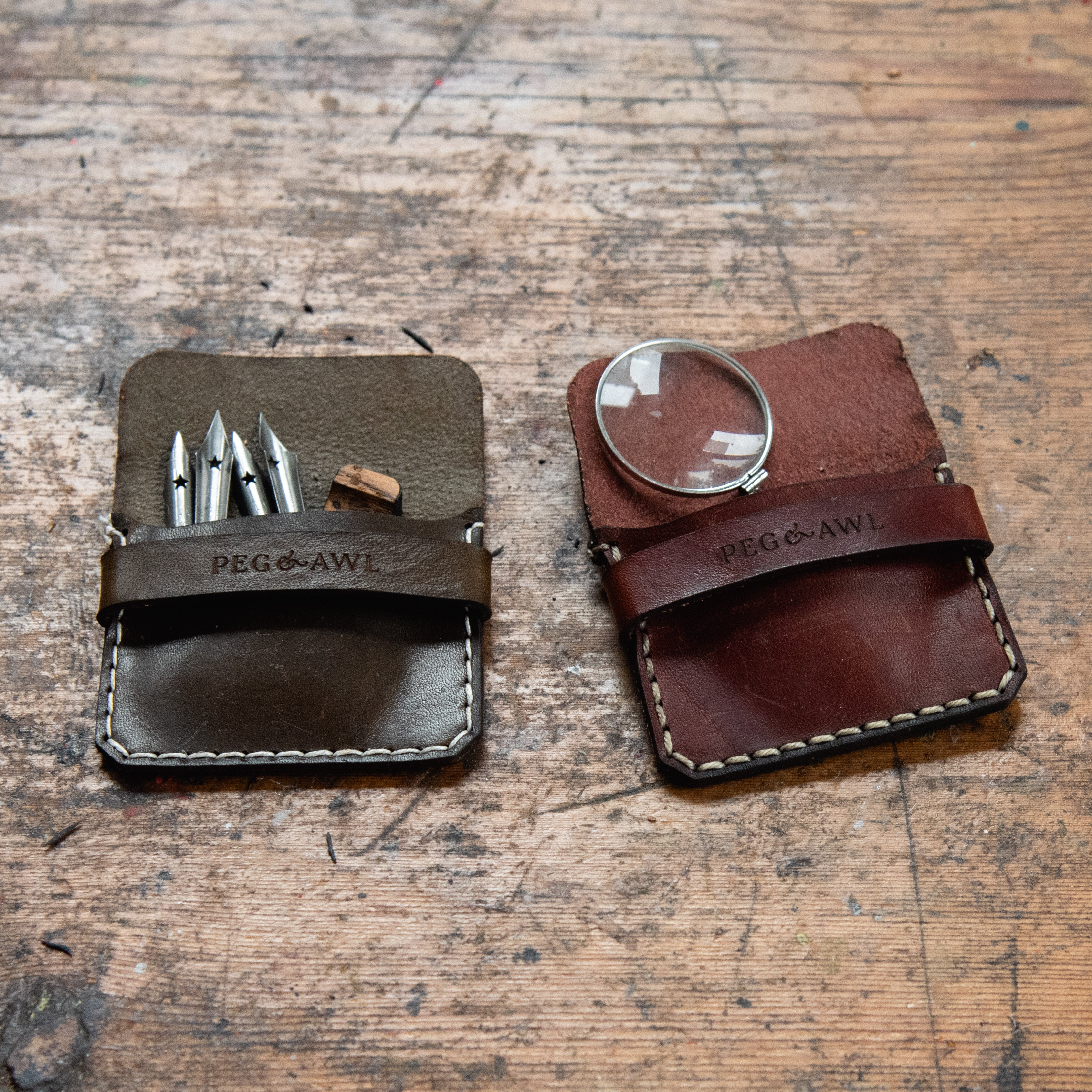 Leather Scraplings Pouch