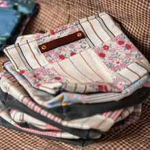 Custom Pouch with Early 1900s Quilt Block: Lenore
