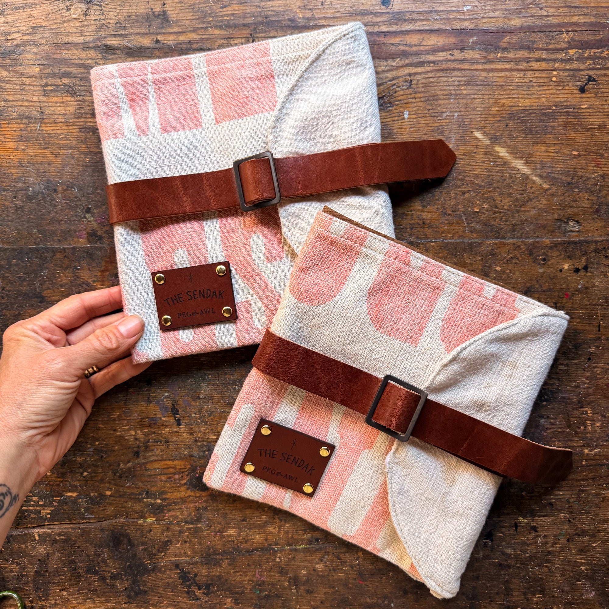 Sendak Artist Roll with Mid-Century Seed Sack: Lincoln