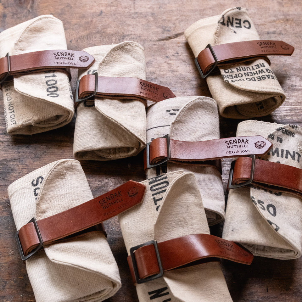 Sendak Nutshell with Mid-Century Money Bag (Black Print)