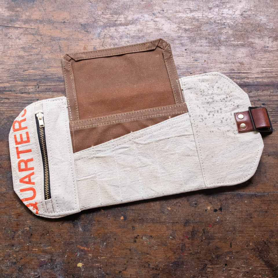 Sendak Nutshell with Mid-Century Money Bag (Orange Print)