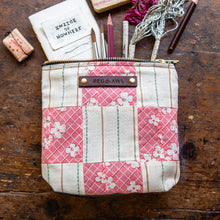 Custom Pouch with Early 1900s Quilt Block: Nico
