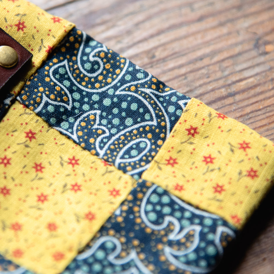 Custom Pouch with Antique Quilt Block: Nivea
