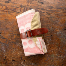 Sendak Mini Artist Roll with Vintage Feedsack: Red + Green No. 1