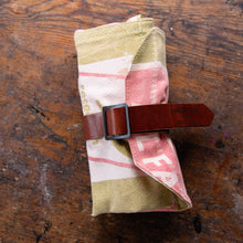 Sendak Mini Artist Roll with Vintage Feedsack: Red + Green No. 2