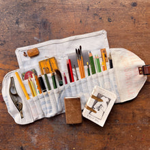 Sendak Artist Roll with Vintage Feedsack: Oysters