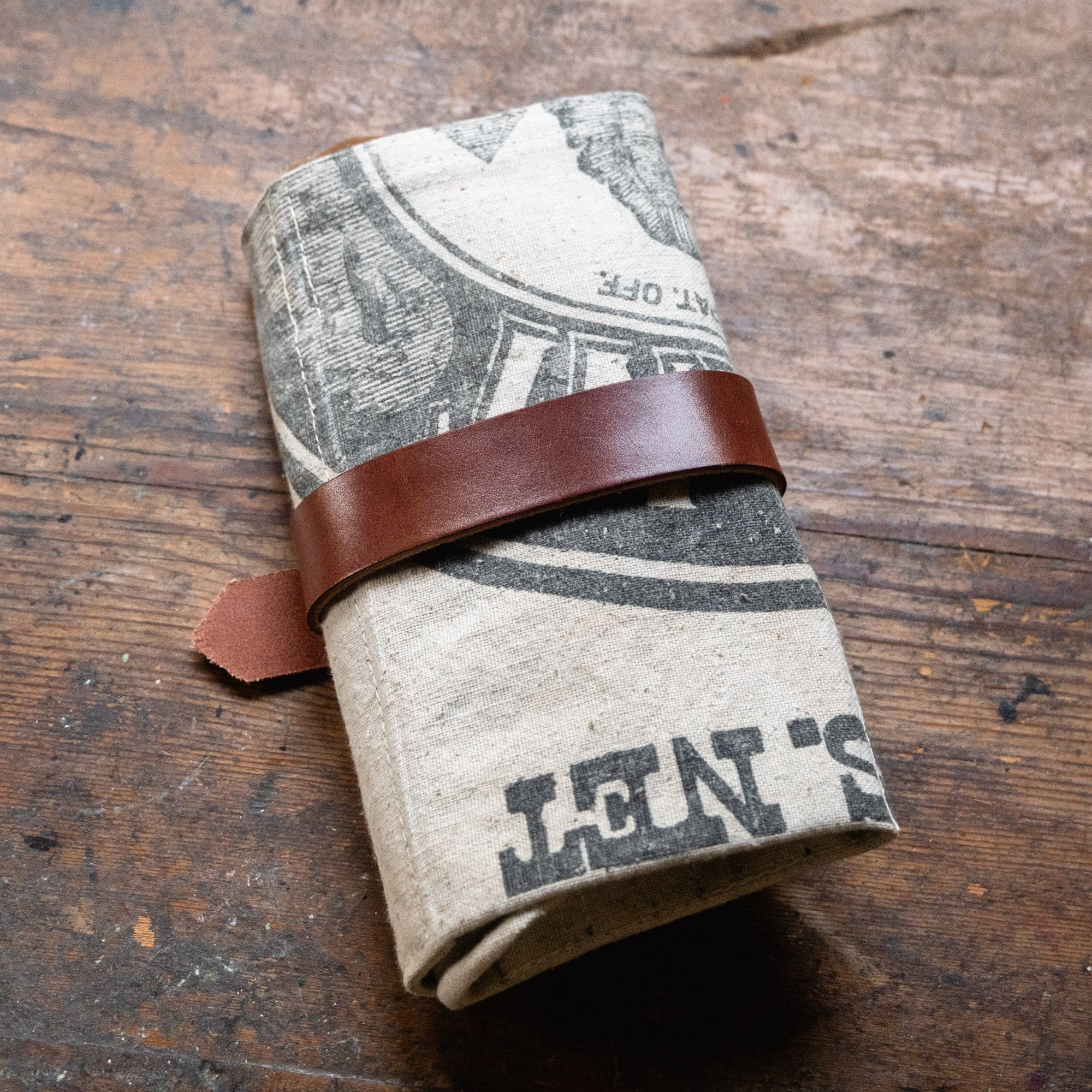 Sendak Mini Artist Roll with Early 1900s Cotton Cement Bag: Portland